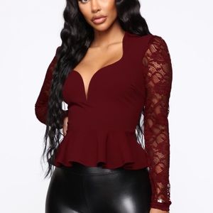 Burgundy classy shirt